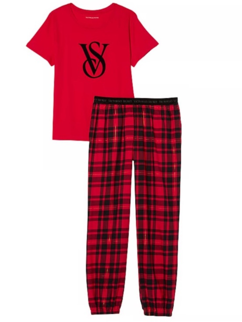 Victoria's Secret Red Plaid Pajama Set